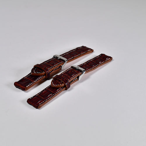 Crocodile Hornback Leather Watch Straps