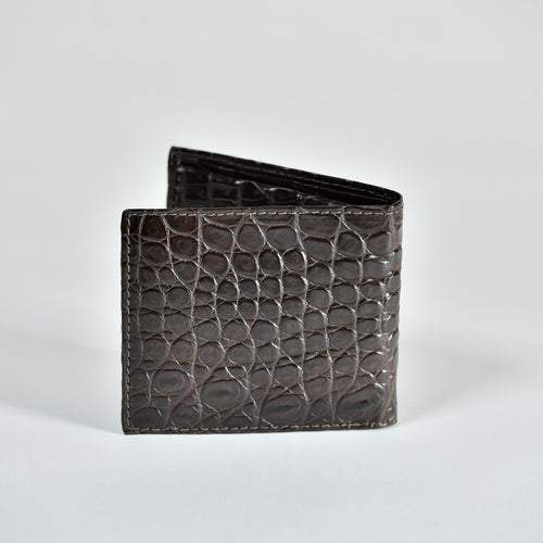 Cartera clásica de cocodrilo completa