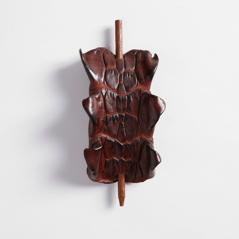 Crocodile Leather Hair Pin