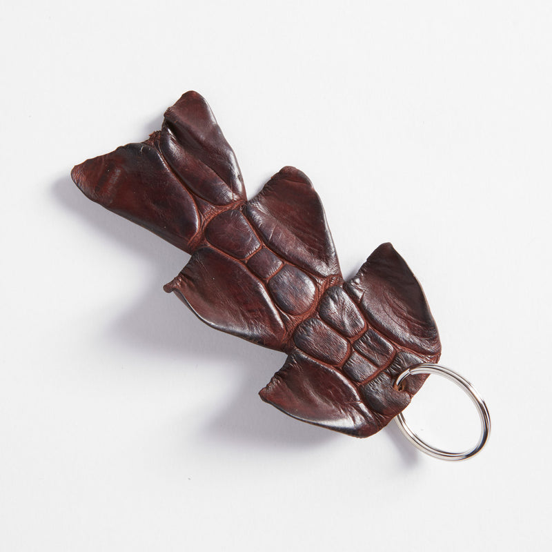 Crocodile Leather Tail Skin Key Ring