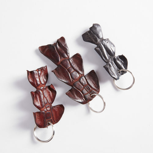 Crocodile Leather Tail Skin Key Ring