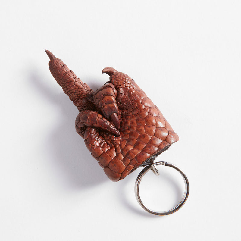 Up Yours Crocodile Leather Claw Key Ring