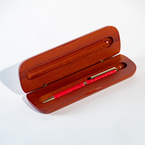 Crocodile Pen in Timber Box