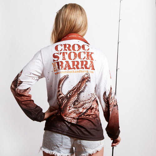 Camisa de pesca Croc Stock y Barra