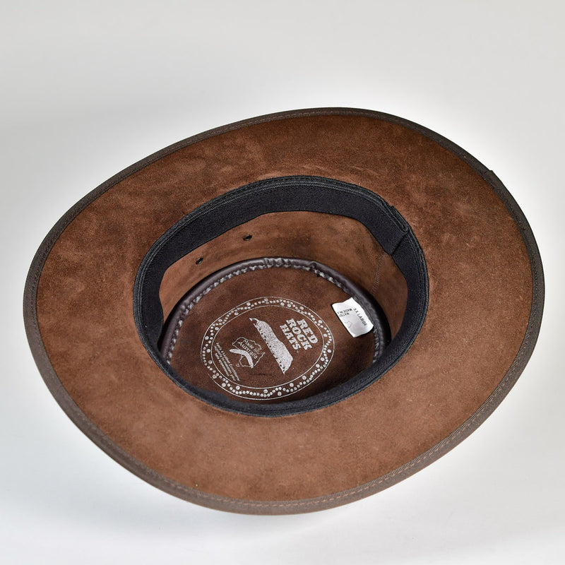 NT Outback Leather Hat w/ Crocodile Leather Hatband