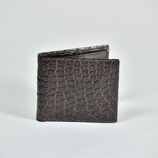 Classic Full Crocodile Wallet | Croc Stock and Barra