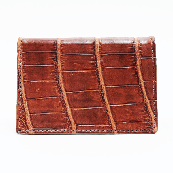 Crocodile Leather Business Card Wallet (full croc skin)