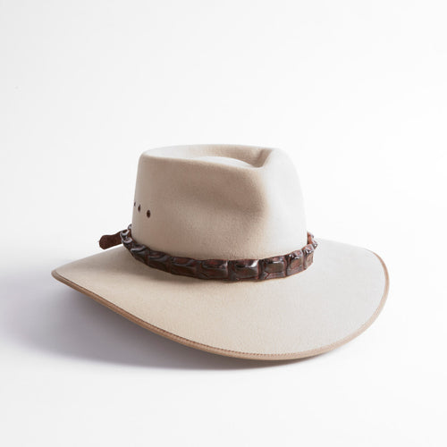 Crocodile Leather Hatband (Plain)