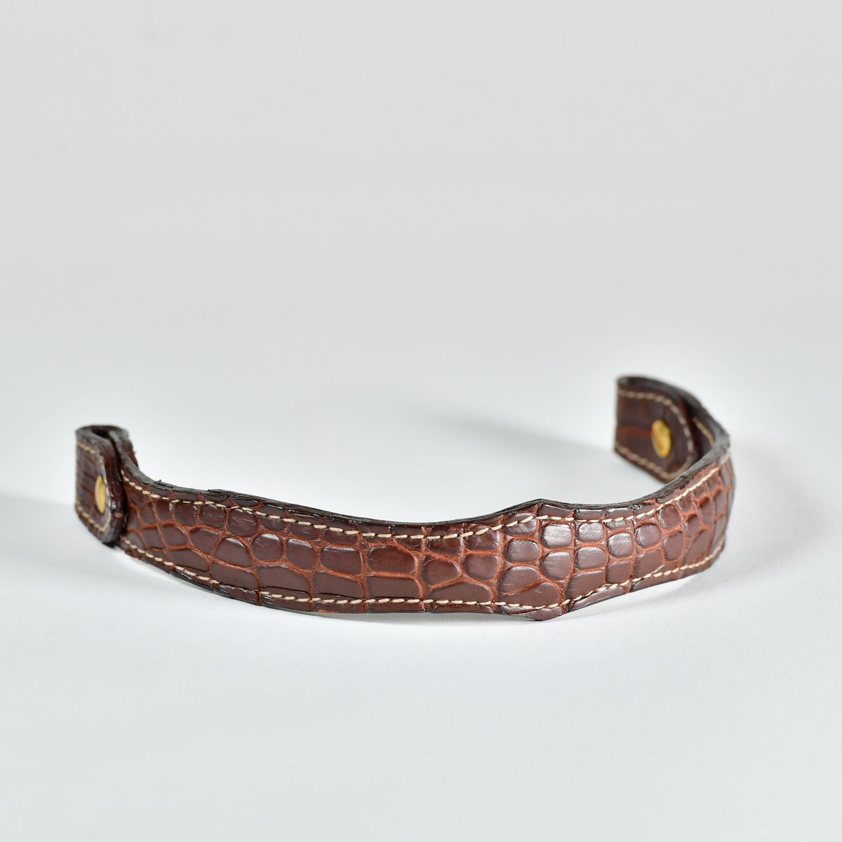 Crocodile Leather Horse Browband
